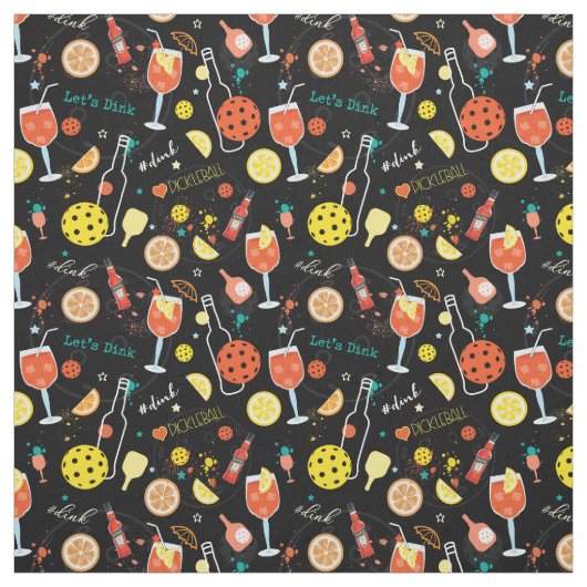 Tissu Boissons et boissons - pickleball (Échantillon)