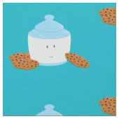 Tissu Boîte à biscuits de sourire avec des biscuits (Fermer)