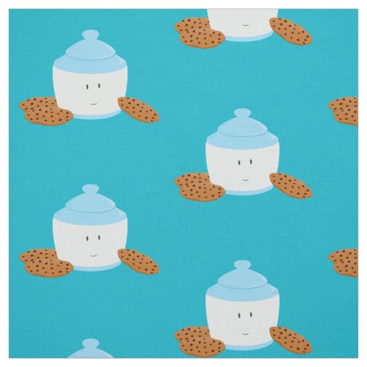 Tissu Boîte à biscuits de sourire avec des biscuits (Échantillon)