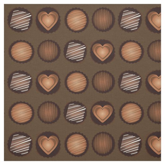 Tissu Boîte de chocolats Saint Valentin (Échantillon)
