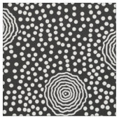 Tissu BOJANGLES, VINTAGE, RETRO POINTS : BLANC sur NOIR (Fermer)