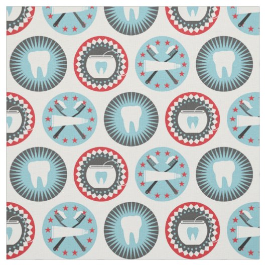 Tissu Bold Dentistry Pattern (Échantillon)