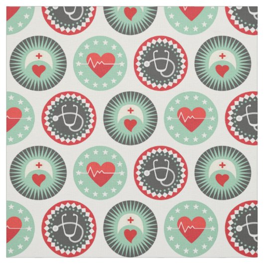 Tissu Bold Nurse Pattern (Échantillon)