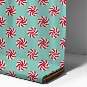 Tissu Bonbon Red Peppermint Turquoise