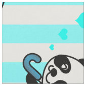 Tissu Bonbons Bleu Blanc Gratté (Fermer)