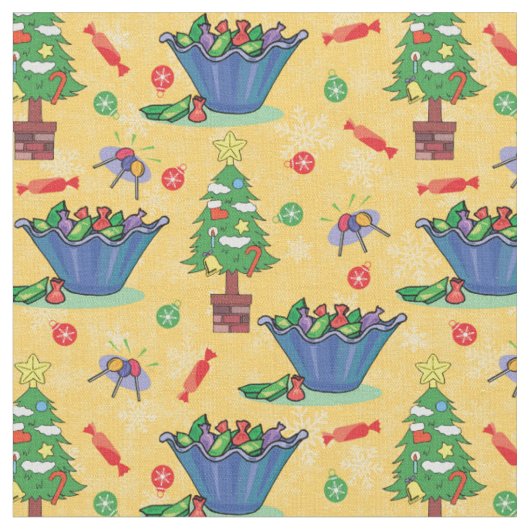Tissu Bonbons de Noël (Fermer)