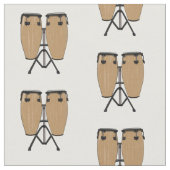 Tissu Bongo, dessin animé de batterie (Fermer)