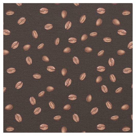 Tissu Bonheur des grains de café (Fermer)