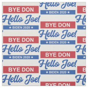 Tissu Bonjour Joe Biden 2020 Motif