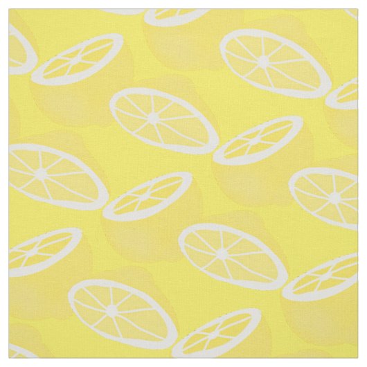 Tissu Bonjour Lemon, fruit jaune moderne (Échantillon)