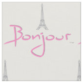 Tissu Bonjour Paris (Fermer)