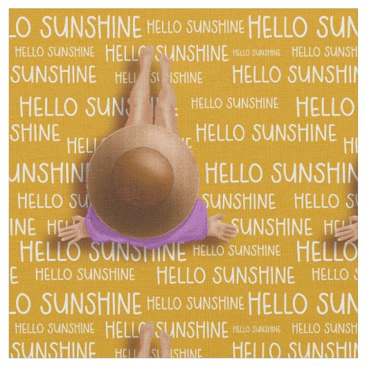 Tissu Bonjour Sunshine Beach (Fermer)