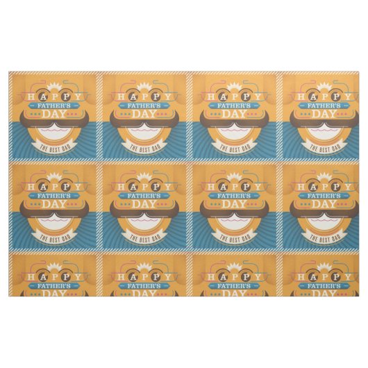 Tissu Bonne Fête des pères (Fat Quarter)