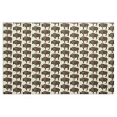 Tissu Bonne illustration de bison américain (Fat Quarter)