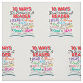 Tissu Book Lover 10 Ways to Become a Reader (Échantillon)