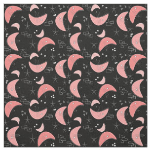Tissu Boomerangs modernes du milieu du siècle