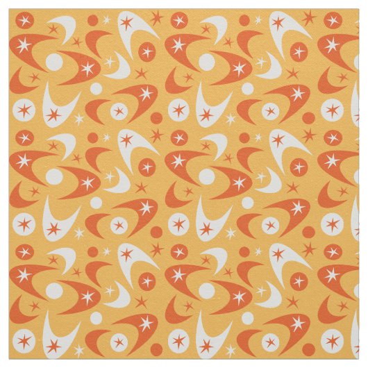 Tissu Boomerangs Rétro (Échantillon)