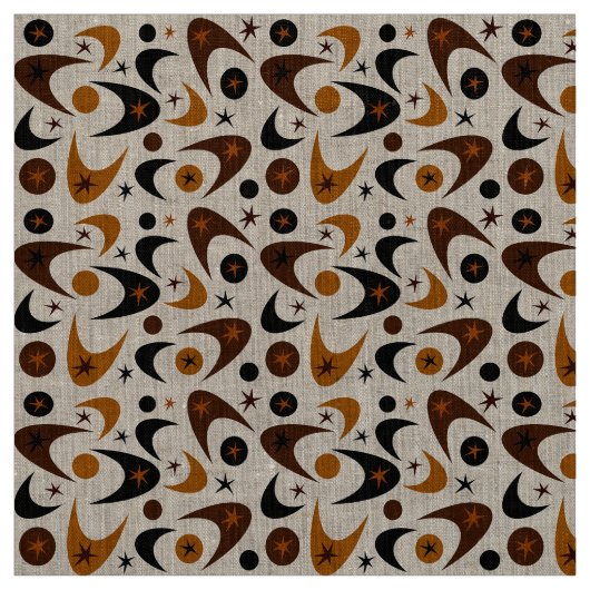 Tissu Boomerangs rétro (Échantillon)