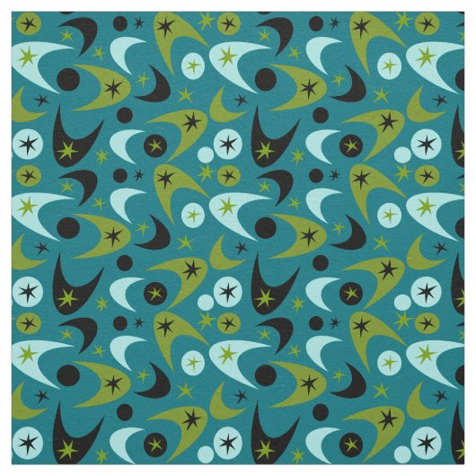 Tissu Boomerangs rétro (Échantillon)