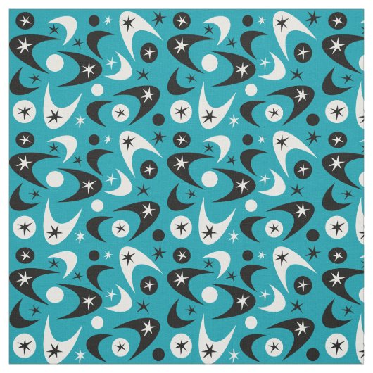 Tissu Boomerangs rétro (Échantillon)