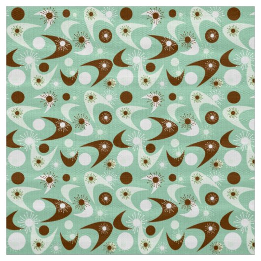 Tissu Boomerangs Rétro (Échantillon)