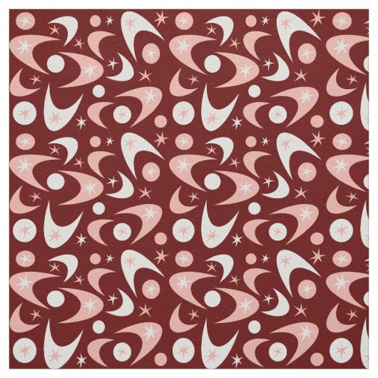 Tissu Boomerangs rétro (Échantillon)