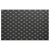 Tissu Bordure Collie Chien race Silhouettes Patternes (Fat Quarter)