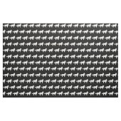 Tissu Bordure Collie Chien Silhouette Animal (Fat Quarter)