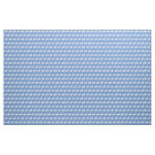 Tissu Bordure Collie Chien Silhouette Animal bleu clair (Yard)