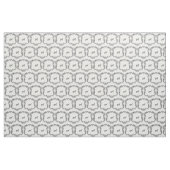 Tissu Bordure florale avec monogramme (Yard)