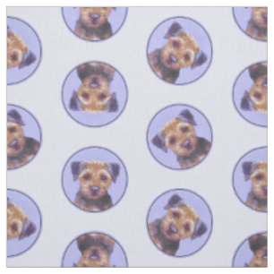Tissu Bordure Terrier Peinture mignonne Original Animal
