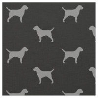 Bordure Terrier Silhouettes Gris et Noir