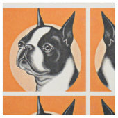 Tissu Boston terrier (Échantillon)