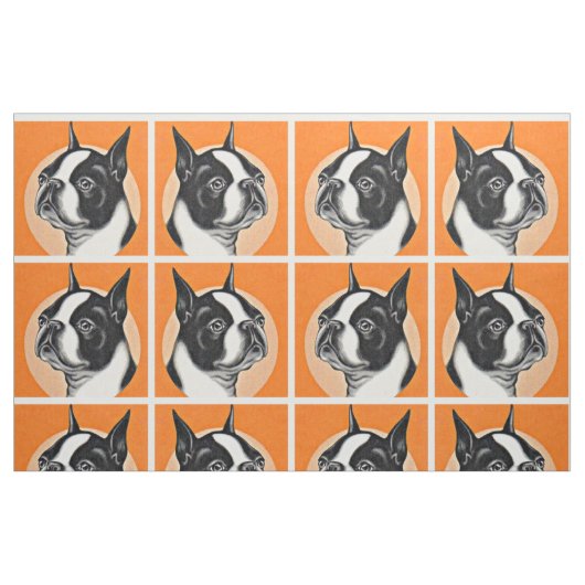 Tissu Boston terrier (Fat Quarter)