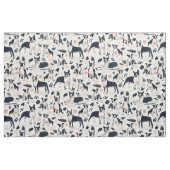 Tissu BOSTON TERRIERS Aquarelle chien peint (Fat Quarter)