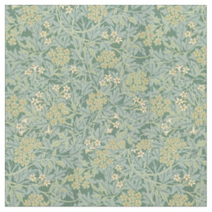 Tissu Botanique florale Vintage Turquoise et vert