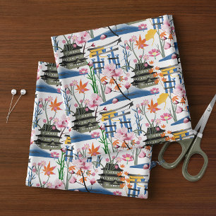 Tissu Botanique japonaise