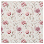 Tissu Botanique rose rustique design confortable (Échantillon)