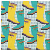 Tissu Bottes de pluie colorées (fermé)