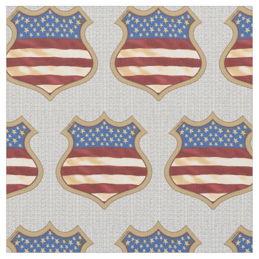 Tissu Bouclier du drapeau américain (Fermer)
