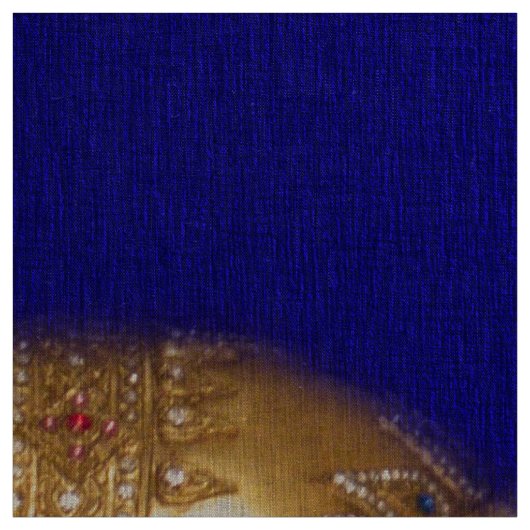 Tissu bouddha doré en bleu (Échantillon)