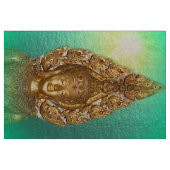 Tissu bouddha doré en menthe (Yard)