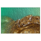 Tissu bouddha doré en menthe (Fat Quarter)