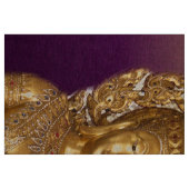 Tissu bouddha doré en violet (Fat Quarter)