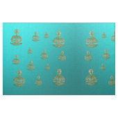 Tissu bouddha en bleu (Fat Quarter)