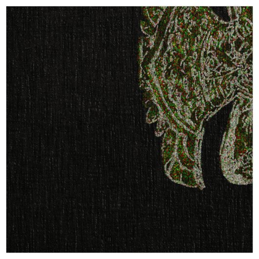 Tissu bouddha en noir (Échantillon)