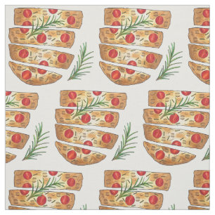 Tissu Boulangerie italienne Focaccia Huile d'olive Pain