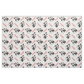 Tissu Boule de Bowling épingles rouge noir avec nom pers (Fat Quarter)