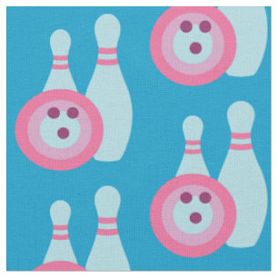 Tissu Boule de Bowling et Pins
