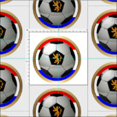 Tissu Boule de football du drapeau Pays-Bas (Carreau)